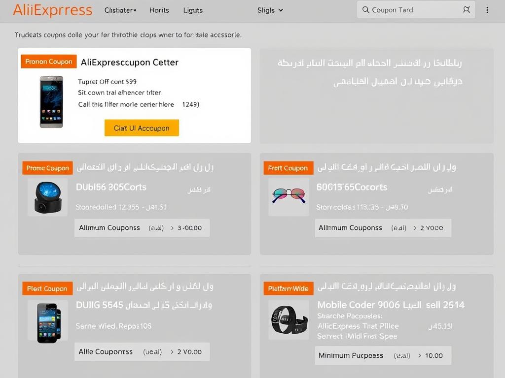 كوبونات وقسائم خصم متاحة على علي إكسبريس