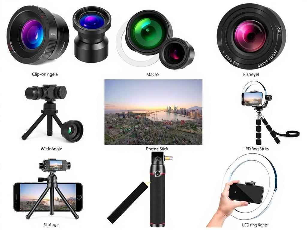 ملحقات تصوير متنوعة للجوالات على علي إكسبريس